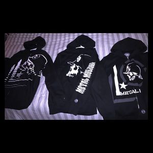 Men's NWOT L Metal Mulisha zip ups